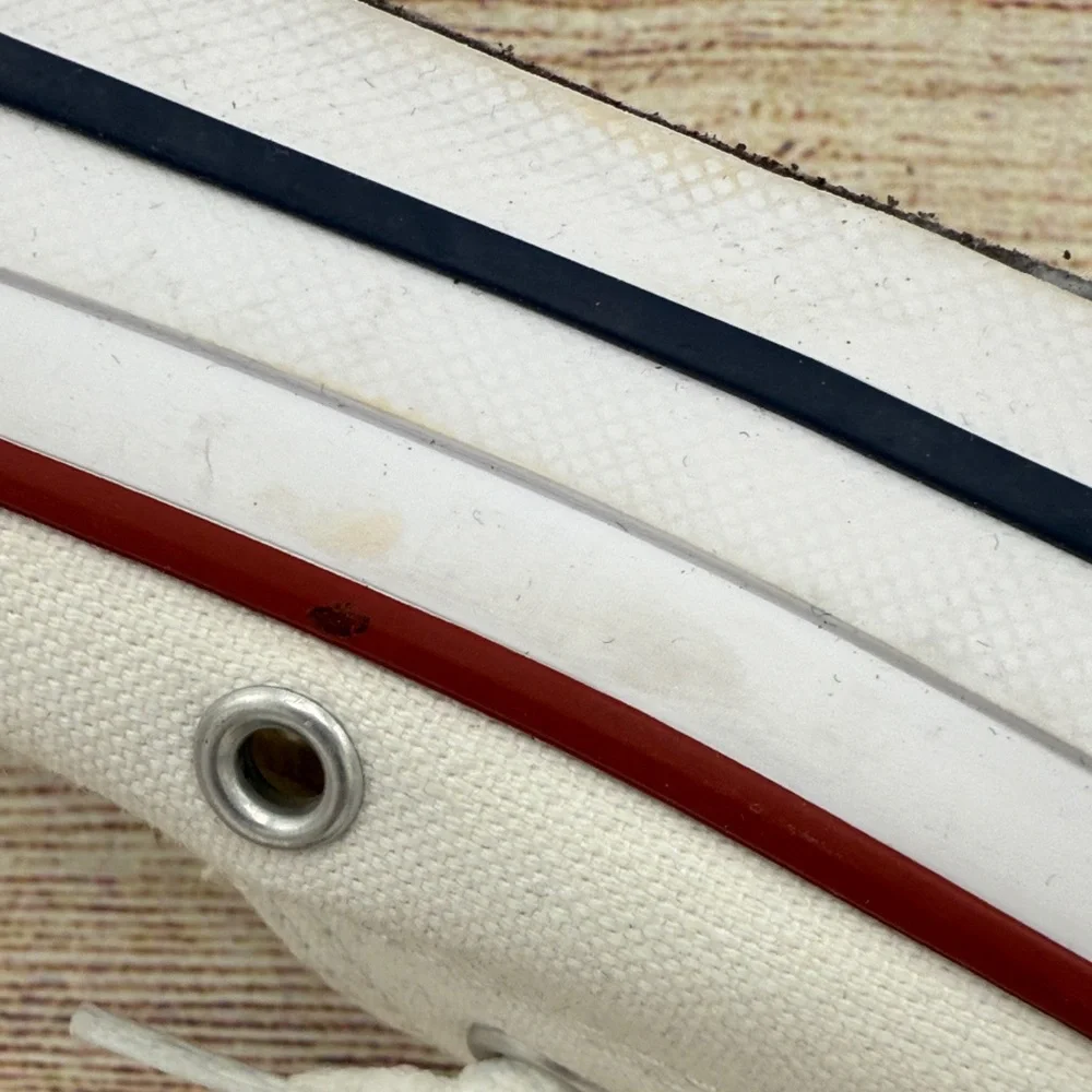 Converse White Sneakers with Red Accents - Picture 7 of 7